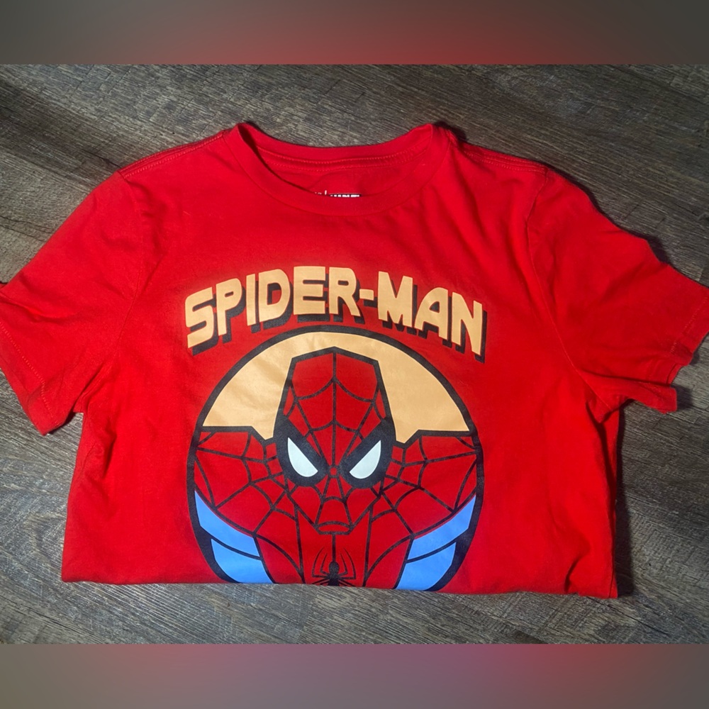 GAP Red and Blue Spiderman Shirt